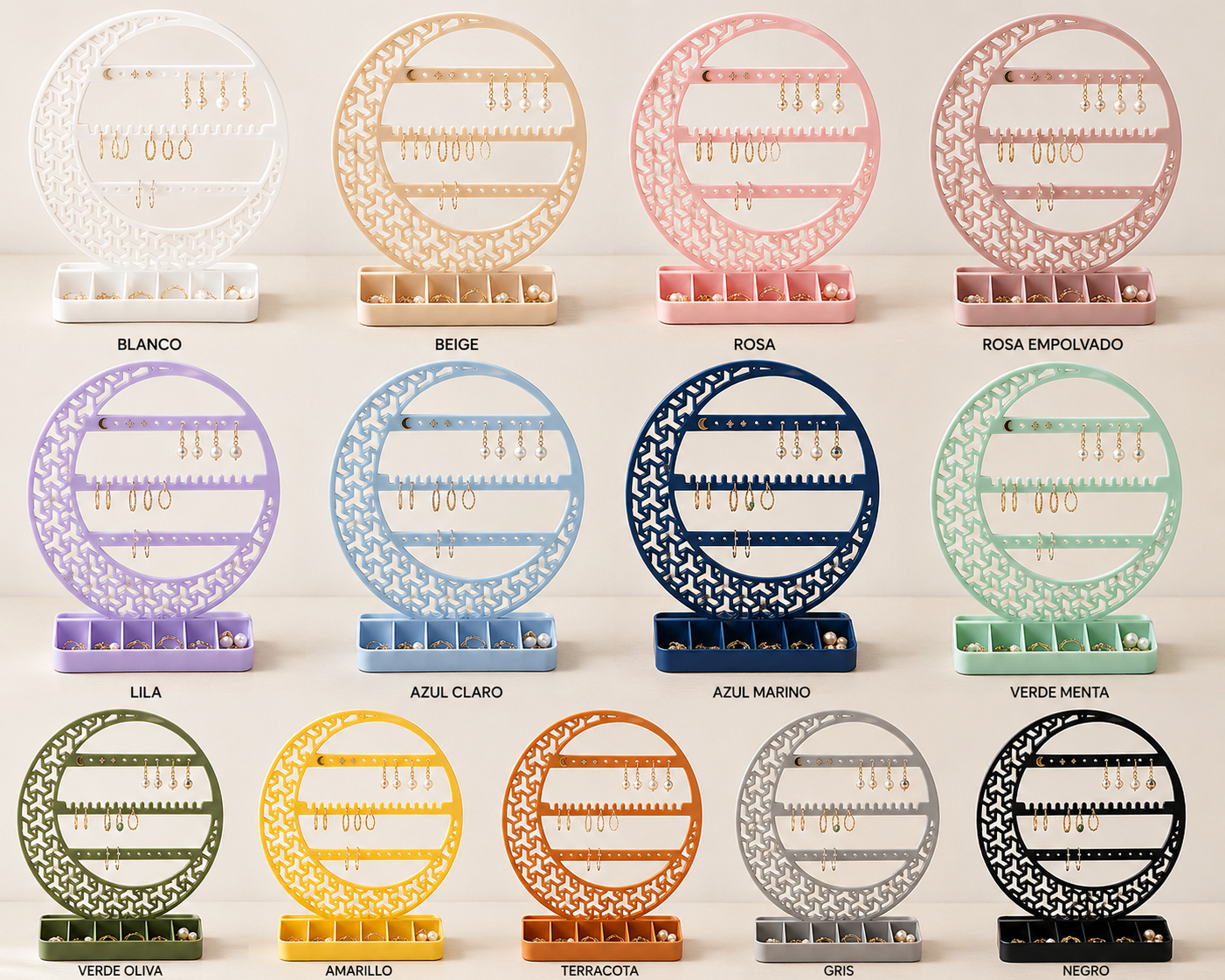 Organizador de Joyas de Luna Creciente