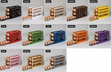 Soporte para bandeja de huevos|Cajonera para huevos|Estante para huevos|Caja de almacenamiento de huevos|