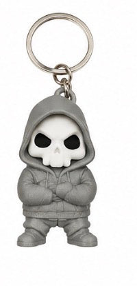 Llavero Calavera con Capucha 3D
