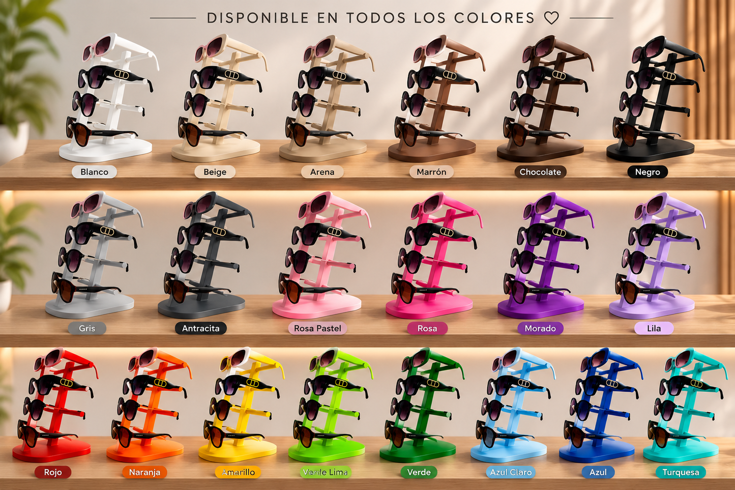 Soporte para gafas de sol
