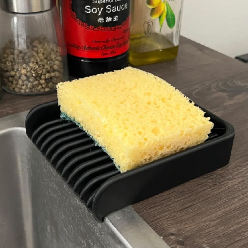 Moderno escurridor y soporte para esponjas