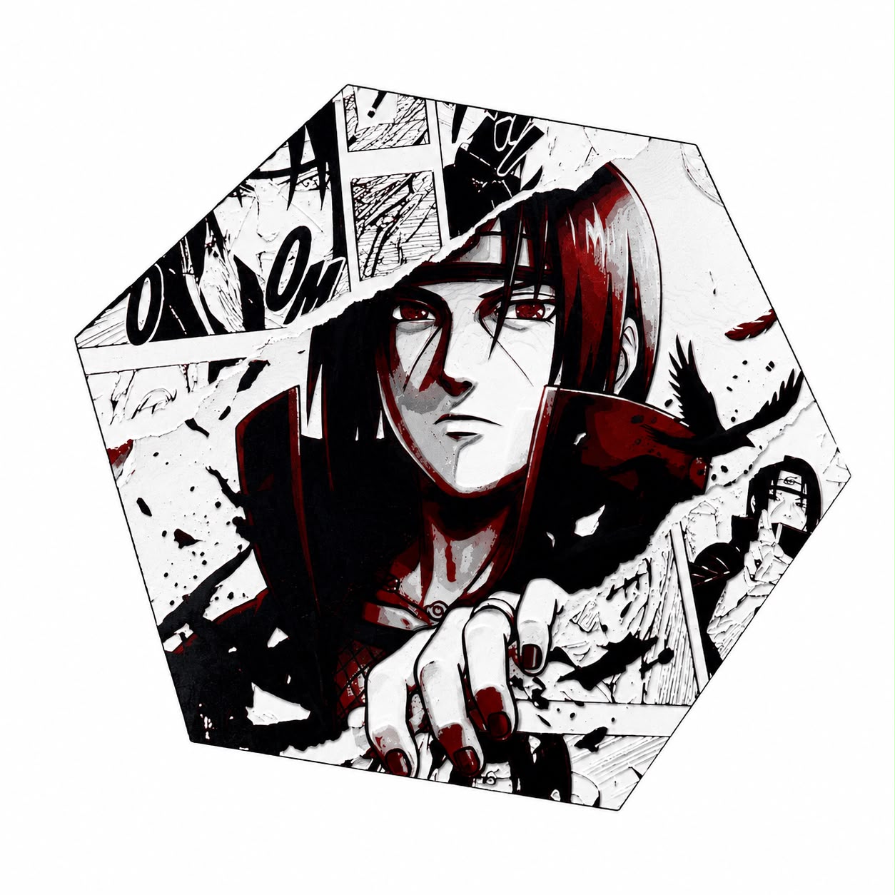 Lámina/HueForge– Itachi | Estilo Rombo