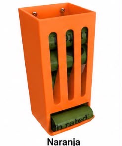 Dispensador de rollos de bolsas para excrementos de perro