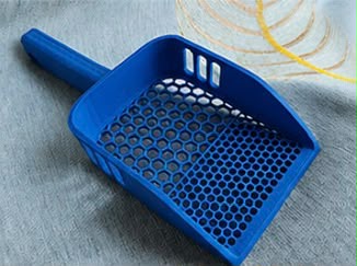 Pala para arena de gato (agujeros grandes, medianos y pequeños)
