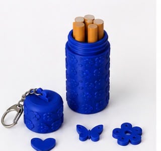 Estuche con adorno - llavero