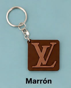 Llavero con logotipo Louis Vuitton