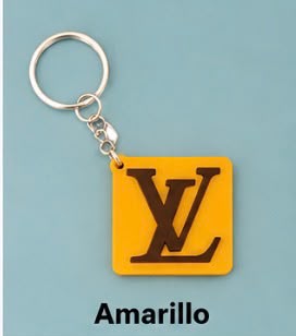 Llavero con logotipo Louis Vuitton