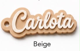 Llavero con nombre personalizable