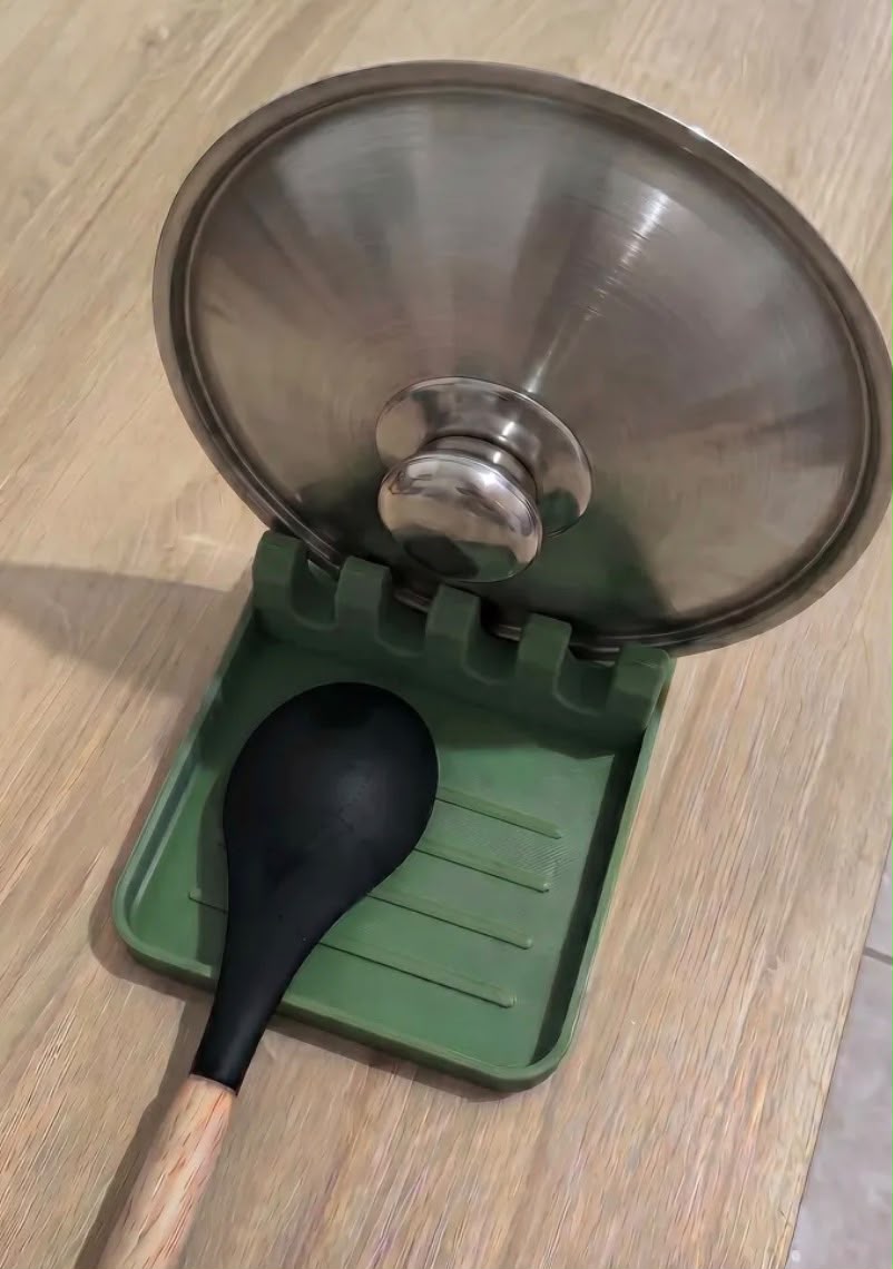 soporte para utensilios de cocina – soporte para cuchara y tapa