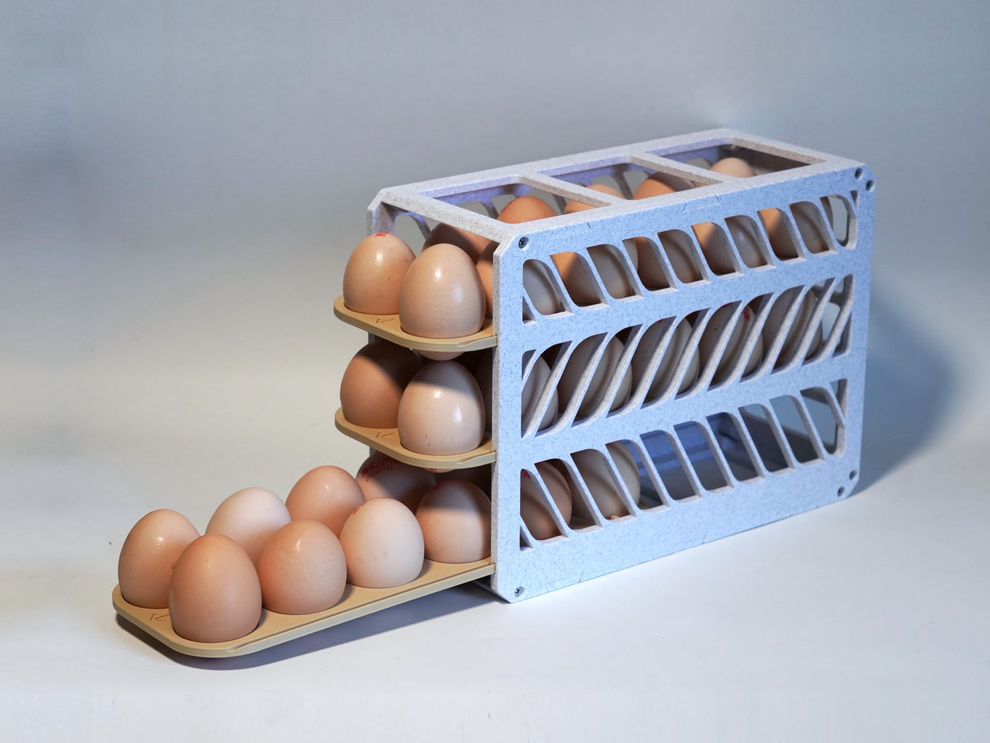 Soporte para bandeja de huevos|Cajonera para huevos|Estante para huevos|Caja de almacenamiento de huevos|