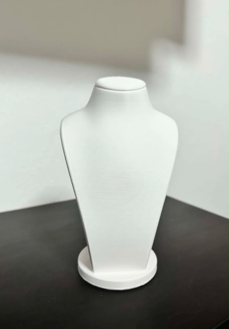 Expositor Minimalista de Busto para Joyería
