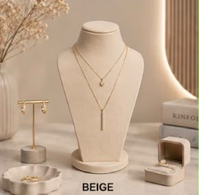 Expositor Minimalista de Busto para Joyería