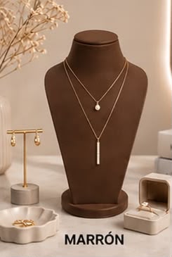 Expositor Minimalista de Busto para Joyería