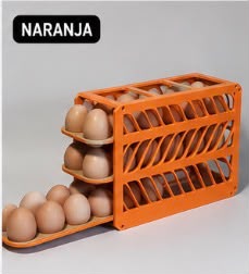 Soporte para bandeja de huevos|Cajonera para huevos|Estante para huevos|Caja de almacenamiento de huevos|