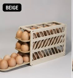 Soporte para bandeja de huevos|Cajonera para huevos|Estante para huevos|Caja de almacenamiento de huevos|