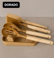 soporte para utensilios de cocina – soporte para cuchara y tapa