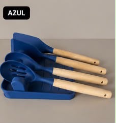 soporte para utensilios de cocina – soporte para cuchara y tapa