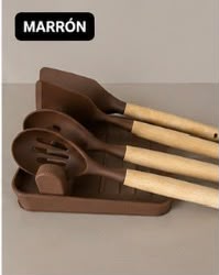 soporte para utensilios de cocina – soporte para cuchara y tapa