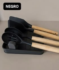 soporte para utensilios de cocina – soporte para cuchara y tapa