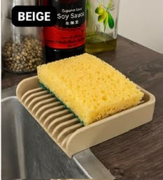 Moderno escurridor y soporte para esponjas