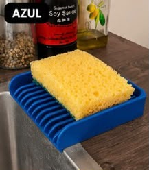 Moderno escurridor y soporte para esponjas