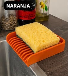Moderno escurridor y soporte para esponjas