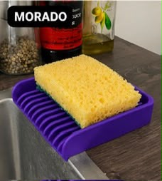 Moderno escurridor y soporte para esponjas