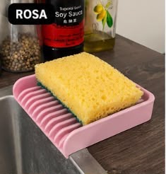 Moderno escurridor y soporte para esponjas