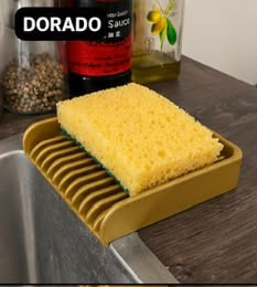 Moderno escurridor y soporte para esponjas