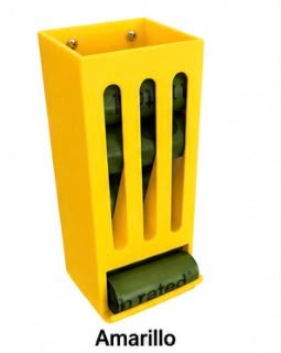 Dispensador de rollos de bolsas para excrementos de perro
