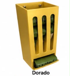 Dispensador de rollos de bolsas para excrementos de perro