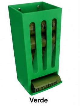 Dispensador de rollos de bolsas para excrementos de perro