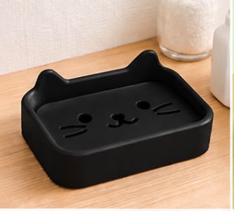 Jabonera con forma de gato