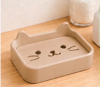 Jabonera con forma de gato