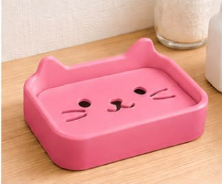 Jabonera con forma de gato