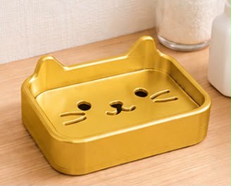 Jabonera con forma de gato
