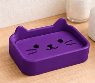 Jabonera con forma de gato