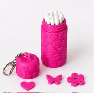 Estuche con adorno - llavero