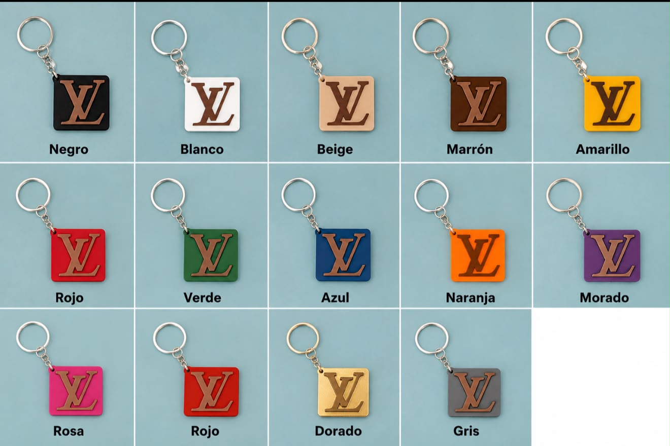 Llavero con logotipo Louis Vuitton