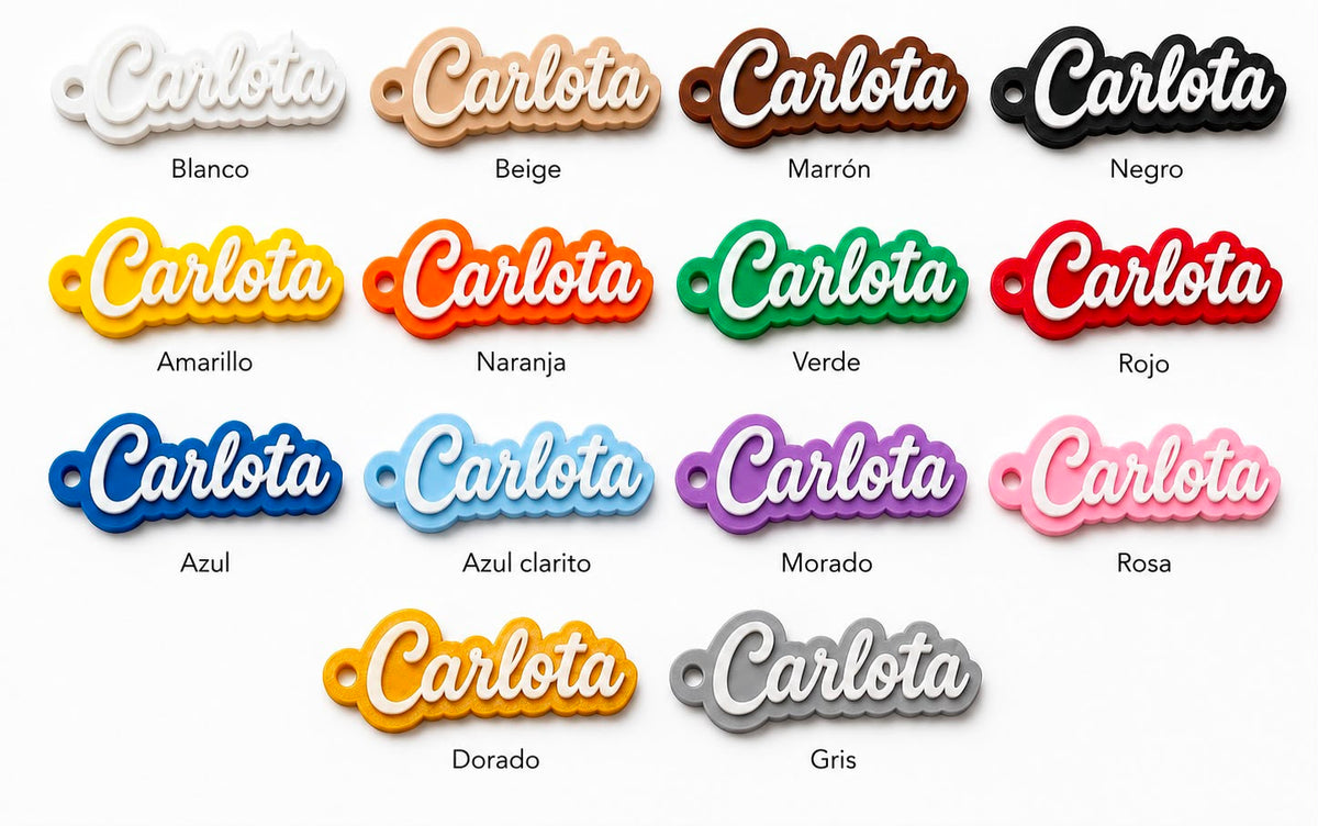 Llavero con nombre personalizable